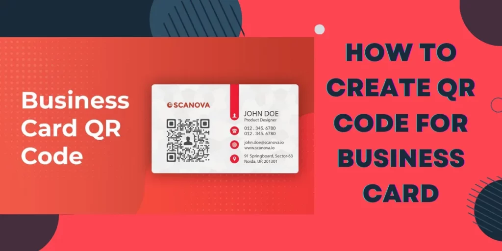 how to create qr code for business card