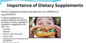 Importance of Dietary Supplements