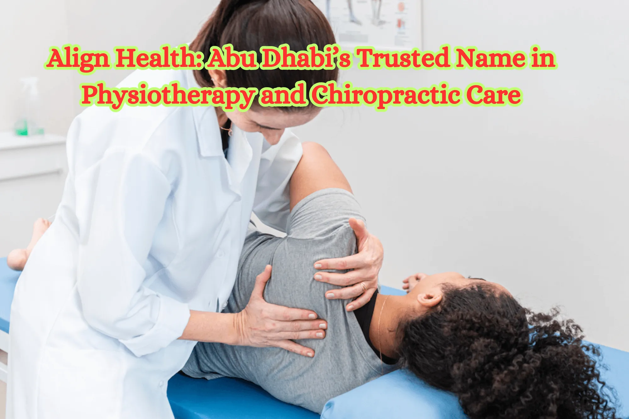 Align Health Abu Dhabi’s Trusted Name in Physiotherapy and Chiropractic Care